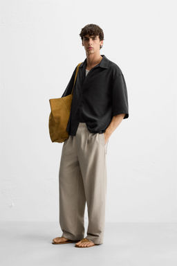 REGULAR FIT JOGGER WAIST TROUSERS - Zara фото 4