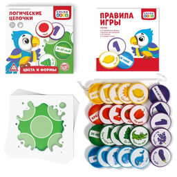 Настольная игра «Логические цепочки. Цвета и формы», 3+