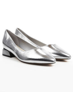 06-728-2MT GREY/SILVER Туфли женские (натуральная кожа)