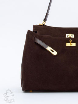 Сумка женская кожаная 2320YF d.coffee Polina&Eiterou  в Новосибирске