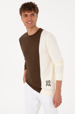 Erkek Kahverengi Sweatshirt