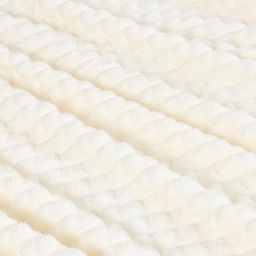 Плед Этель Клетка 200*220 см, цв.молочный, корал-флис, 240гр/м2, 100% полиэстер  фото 2