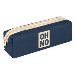 Пенал школьный Феникс+, арт.71941/ 24 О НЕТ! ТЕМНО-СИНИЙ (без наполнения, 20x7x6,7 см, полиэстер, мо