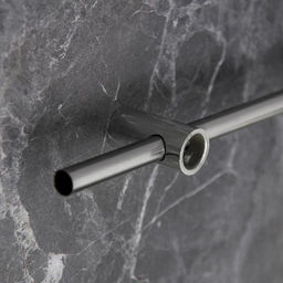 Рейлинговая система для кухни Доляна, базовый набор, 10 предметов, хромированная