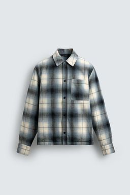 CONTRAST CHECK OVERSHIRT