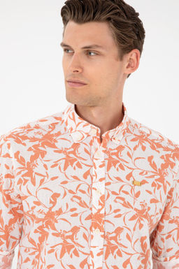 Мужская рубашка с длинным рукавом цвета экрю Неожиданная скидка в корзине - U.s. polo assn фото 2