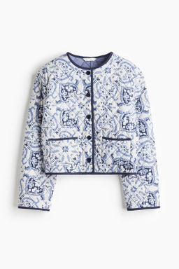 Chaqueta acolchada de popelina