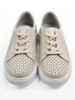 03-C322-2A BEIGE Полуботинки летние женские (натуральная кожа) - Фабричный китай фото 6