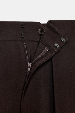 ZW COLLECTION CARGO TROUSERS WITH PLEATS - Zara фото 9