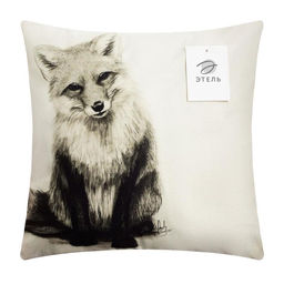 Наволочка декоративная Этель Лиса 40х40 см, велюр  фото 6