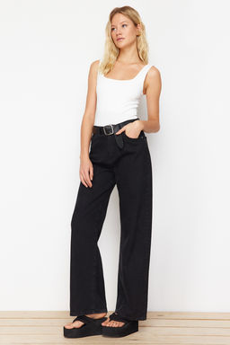 TRENDYOLMILLA Beyaz Fitted/Vucuda Oturan S?rt? Detayl? Kare Yaka C?tc?tl? Esnek Orme Body TWOSS24BD00026  фото 17