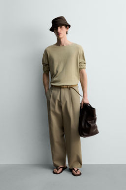 JERSEY LIGERO ALGOD?N - LINO LIMITED EDITION / Verde Salvia