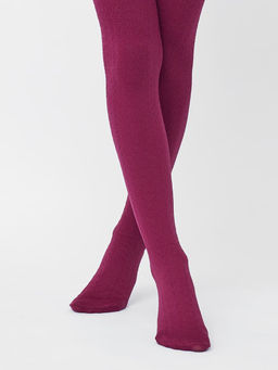 Цена за 3 пары! Детские однотонные ажурные колготки в винном цвете