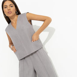 Жилет свободной посадки Строго по моде