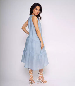 Платье #КТ912 (5), голубой - Dommod фото 3