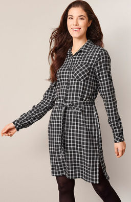 Фланелевая рубашка-туника ESMARA гусиная лапка