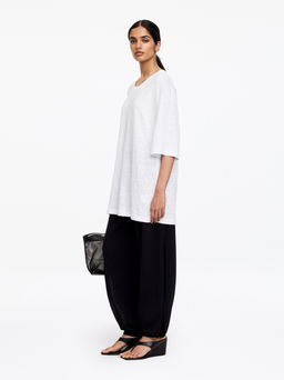 Camiseta de lino oversized - H&m фото 5