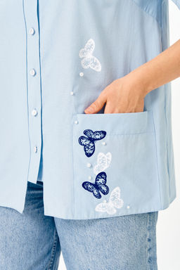 Блуза ДаЛи 5768 голубой