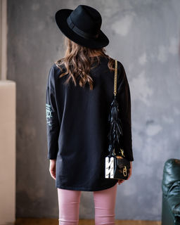 Лонгслив из футера с печатью LPP005 - Sahar art lab фото 7