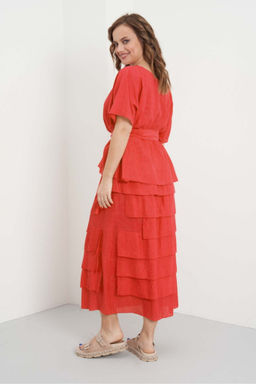 Костюм юбочный 4473 апельсин - Fantazia mod фото 2