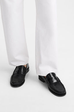 LEATHER PENNY LOAFERS - LIMITED EDITION - Zara фото 4