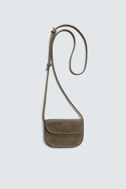MINI LEATHER CROSSBODY BAG - Zara фото 2