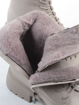 04-PAM366-3Z GRAY Ботинки зимние женские (натуральная кожа, 100% шерсть)