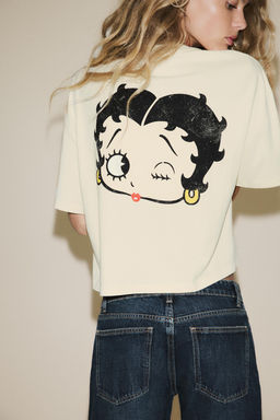 BETTY BOOP® WASHED-EFFECT T-SHIRT - Zara фото 4