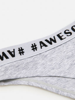 ACOOLA / Трусы детские для девочек Dototibr серый меланж  фото 2