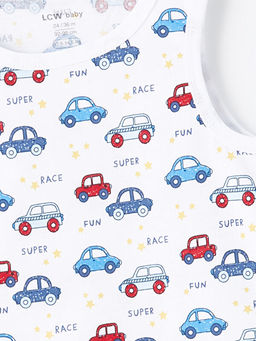 Bisiklet Yaka Bask?l? Erkek Bebek Atlet 3l? - Waikiki фото 3