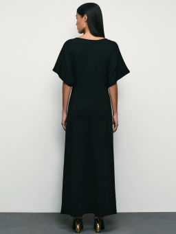 Платье из вискозы со сборками на талии / Zarina  фото 4