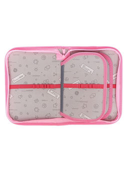 Пенал школьный, 3 секции, 14×21×4 см «Фламинго»