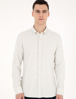 Рубашка Pierre Cardin Slim Fit зеленая