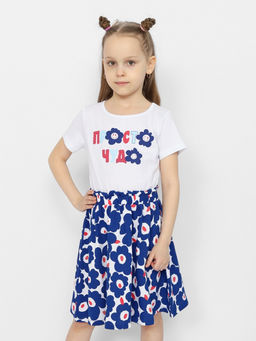 CRB wear / CSKG 63582-20-373 Платье для девочки,белый/Ex.Cherubino  фото 3