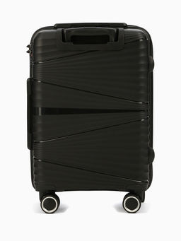 Чемодан на колёсах маленький 44 л (S), на молнии, кодовый замок, чёрный