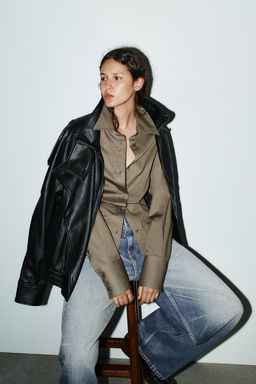 FITTED HEM SHIRT - Zara фото 6