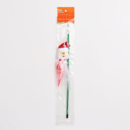 Дразнилка-удочка для кошек с бубенчиком Дед мороз, 40 см - Пижон фото 8