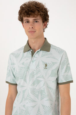 Erkek Regular Fit Polo Yaka Su Ye_ili Ti__rt Sepette S_rpriz _ndirim - U.s. polo assn фото 2