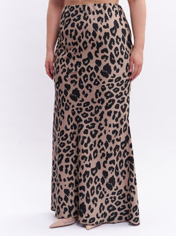 Атласная юбка TUB20637LEO18