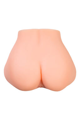 Мастурбатор реалистичный в форме полуторса, с 2 любовными входами ТPE, телесный, 3,7кг (в белой коро