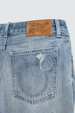 FLARE LOW-RISE JEANS HARRY LAMBERT FOR ZARA X DISNEY  фото 5