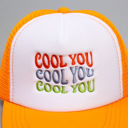 Кепка детская с сеткой COOL YOU, оранжевая, р-р 5254, 57 лет