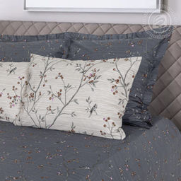 Постельное белье Эвита (сатин Premium) 2 сп. с Евро/Пододеяльник (молния): 1 шт. - 215*175; Простыня: 1 шт. - 240*240; Наволочка (молния, ушки): 2 шт. - 70*70; Наволочка (молния): 2 шт. - 50*70 Premium - Артпостель фото 3