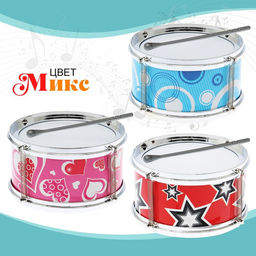 Детский музыкальный инструмент Барабан: Ритм, МИКС - Simaland фото 8