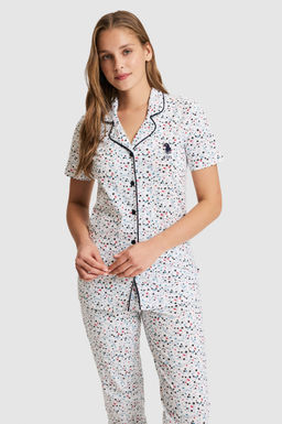 Kad_n Ekru Pijama Tak_m_