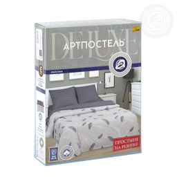 Постельное белье Феникс с простынью на резинке (поплин DE LUXE) 1,5 сп./Пододеяльник: 1 шт. - 215*145; Простыня на резинке: 1 шт. - 200*140; Наволочка: 2 шт. - 70*70; DE LUXE с простынью на резинке - Артпостель фото 9