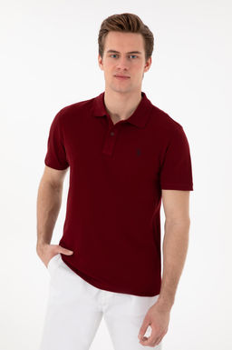 Erkek Slim Fit Polo Yaka Bordo Basic Ti__rt Sepette S_rpriz _ndirim - U.s. polo assn фото 3