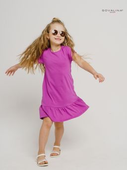 Платье Алиса слива 3073 - Sovalina фото 3