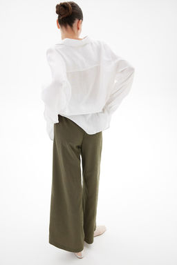 MAMA Pantalon con efecto arrugado - H&m фото 4