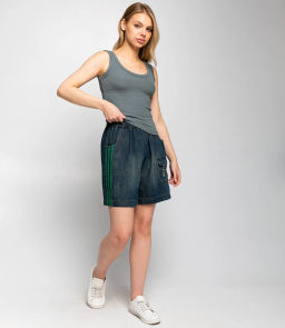 Майка #КТ22301, серо-зелёный